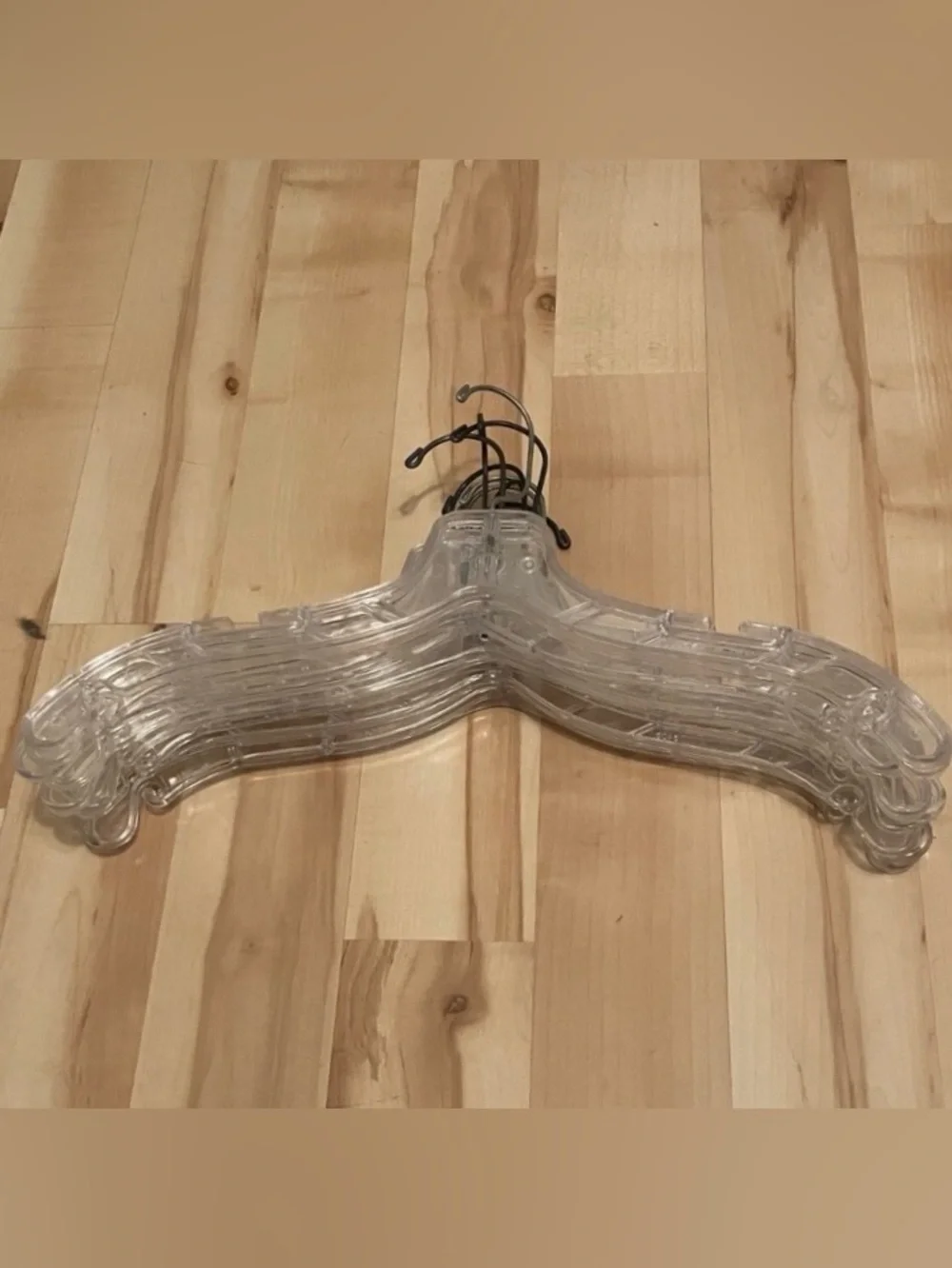 10 Clear Plastic Clothing Hangers Clothes Hangers